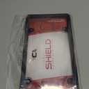 Custom Accessories 90060 Clear Custom Combos License Plate Cover and Frame with Black Plastic Frame