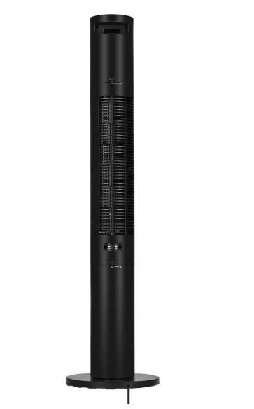 HOLMES STACK-N-CONNECT 45" Digital Tower Fan, ClearRead Display, Bonus Storage Bag, 90 Oscillation, 4 Speeds, 4 Modes, 8-Hour Timer, Home, Ideal for Bedroom or Office, Matte Black