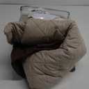 U-NICE HOME Reversible Sofa Cover Couch Cover for Dogs with Elastic Straps Water Repellent Furniture Protector for Pets Couch Cover for 3 Cushion Couch (Sofa, Coffee/Beige)