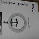 GWO 18 inch LED Ring Light with Tripod Stand 6000K Dimmable Makeup Selfie Light with Touch Panel Phone Holders for YouTube Vlog Video Shooting Include Carrying Bag and Remote Control CRI>90