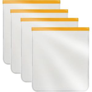 4 Pcs 2 Gallon Reusable Freezer Bags, Large Capacity, BPA Free Reusable Leakproof Food Storage Bags,13 "x 16", Used For Home Food Storage And Camping Food Storage