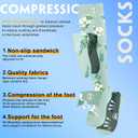 Bropite Compression Socks for Women & Men Circulation-Support Knee High Socks 20-30 mmhg-Best for Running,Medical,Nurse,Travel, S/M