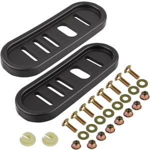 490-241-0010 Snowblower Slide Shoes Skid Shoe with Mounting Hardware for Universal MTD Snow Thrower (2 Pack)