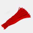 HDNSAUD Pipe Cleaners for Craft 100pcs 30cm Chenille Stems Twist Wire Chenille Stems Pipe Cleaners Handmade Kids Educational Toys DIY Craft Supplies(Red)