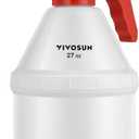 VIVOSUN 0.2 Gallon Handheld Garden Pump Sprayer, 27 oz Gallon Lawn & Garden Pressure Water Spray Bottle with Adjustable Brass Nozzle, for Plants and Other Cleaning Solutions (0.8L Red) (27 ounce)
