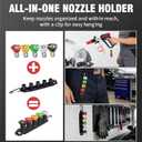 Pressure Washer Foam Cannon Gun & Sprayer Kit, Car Wash Kit, 5 Adjustable Nozzles, 1/4" Quick Connect, Fits 1000-4000 PSI, Includes Foam Sprayer & Accessories