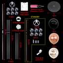 TONIFUL 4 Set Rose Gold and BlackBalloon Centerpieces for Table,Balloon Stand Kit for Bridal Shower,2026 Graduation,Wedding,Hot Girl Party Decoration,2026 New Year,Birthday Decorations for Women