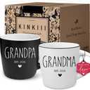 Promoted To Grandparents 2026 Gifts, Grandma And Grandpa 2026 Mug Set, Pregnancy Announcement for Grandparent Ceramic Mugs, Grandma And Grandpa Announcement Mug Set 13Oz