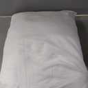 ZPECC Toddler Pillow with Pillowcase - 16x22 Organic Cotton Hypoallergenic Kids Pillow, Baby Essentials for Travel Crib Daycare Stroller (Intended for Age 2 and up) White Stripe