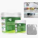 Epoxy Colored Sand Floor Paint, Marble Gray, 1 Gallon | Covers 35Sq Ft, Self-Leveling Decorative Concrete Floor Paint, for Home, Factory, Garage, Patio and Yard