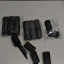 Syhood 18 Pcs Satin Rollers for Black Hair Foam Sponge Rollers Black Satin Wrapped Hair Curlers for Hairdressing Styling(1.42 Inch)