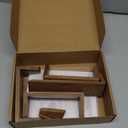 Walnut Wood U-Base 5"x7"Sign Holder Set  Premium U-Shaped Tabletop Display Stand with Clear Acrylic Panels,4Pack (3 Vertical + 1 Horizontal)5*7inches  Ideal for Photo, Menu, QR Code, Caf, Home Dcor