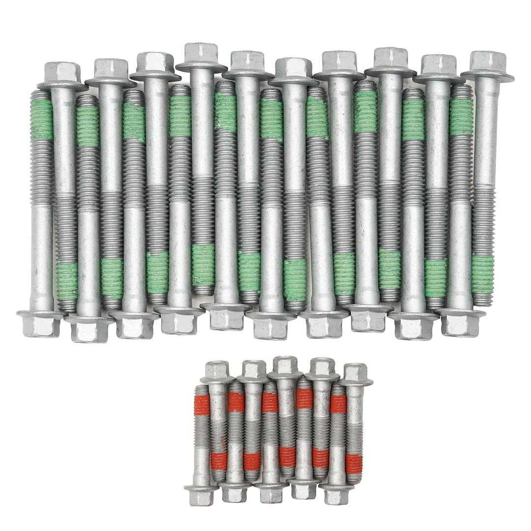 LS Head Bolts Set - Fits V8 Engines (4.8L, 5.3L, 5.7L, 6.0L, 6.2L) - Alloy Steel, Direct Replacement for 2007-2016 Models | Half Thread Head Bolts