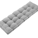 MAPHISSUS 3 Seat 57 Inches Outdoor Porch Swing Cushions,Water-Resistant Tufted Patio Swing Replacement Cushions