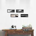 10x4 Frame Black Solid Wood Picture Frame -4x10 Panoramic Picture Frame for Wall Decoration, Classic Black Minimalist Style Suitable for Decorating Houses, Offices, Hotels1 PackBlack