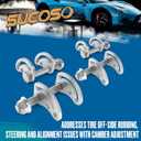 Camber Bolts for Chevy Silverado GMC Sierra 1500 2500 Express Tahoe, 4pcs Camber Kit for Yukon Suburban Colorado Cadillac Escalade, Upper Control Arm Alignment Bolts Allow 1.5 Degree for Hummer H2