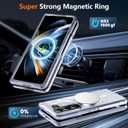 Magnetic for Samsung Galaxy Z Fold 5 Case,Built-in Magnetic Ring&Wireless Charging Compatible,Shock-Absorbing case Cover for Z Fold 5 [Clear] MUS-CXDZ-07-10