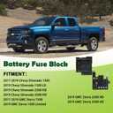 Battery Distribution Fuse Block Fuse Box with Upper Cover Compatible with 2017-2019 Chevrolet Chevy Silverado GMC Sierra Replaces 84354721 84043745 84180633