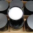 4 oz Glass Jars with Lids, Large Empty Jars, Airtight Cosmetic Containers for Candle Making, Lotions, Ointments, Bulk Storage, DIY Crafts (24 Pack, Black Frosted)