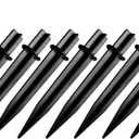 10 Pack Solar Light Stakes Replacement (Fit for Inner Diameter 0.49 inch), Plastic Reinforced Ground Spikes for Solar Wheat Ear Flower Light Outdoor Landscape Path Christmas Yard Garden Deco