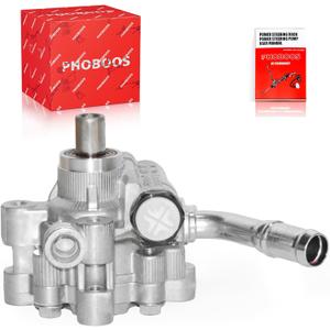 PHOBOOS Power Steering Pump Compatible with Dodge Grand Caravan 2011-2020 & Chrysler Town Country 2011-2016, Voyager 2020-2021 & Ram C/V 2012-2015 3.6L Models, with Outlet, Smooth Steering,Ref.20-1042