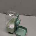 28oz Hanging Automatic Water DispenserRabbit Water Bottle,Bunny Guinea Pig Ferret Water Bowl for Cage,Suitable for Small Animal Puppies(Cage Grid Spacing Over 1.2'') (Green)