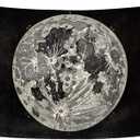 Black and White Tapestry Earth Flags for Classroom Living Room Decoration Poster - 3x5 Feet