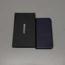 SHIELDON Wallet Case for iPhone 16 5G 2024, Genuine Leather Folio Book Magnetic Closure RFID Blocking Card Slots Kickstand Full Protection Case Compatible with iPhone 16 6.1" - Retro Dark Blue