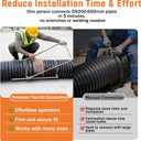 200–600mm HDPE Corrugated Pipe Tensioner Tool, Manual Docking Clamp