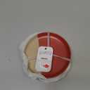Tabletops Gallery Sedona Appetizer Plates~Rust and White (Set of 4)