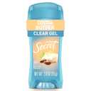 Secret Fresh Antiperspirant Deodorant for Women, 72hr Breathable Sweat & Odor Protection, Instant Freshness & Gentle, PH Balancing Minerals, Clear Gel, Cocoa Butter Scent, 2.6 oz