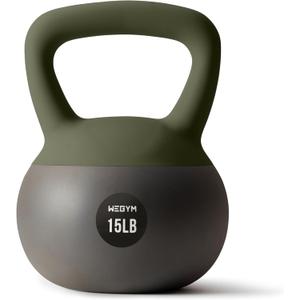 Soft Kettlebells with Cushioned Impact-Resistant Base and Anti-Slip, Wide-Grip Handle for Home Workouts, Weightlifting, and Full Body Strength Training