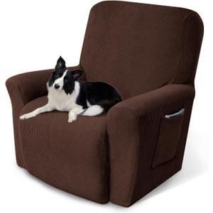 Recliner Chair Cover Lazy Boy Recliner Covers Recliner Covers for Recliner Chair 1 Piece Furniture Protector Prevent wear and pet Hair Recliner, Chocolate
