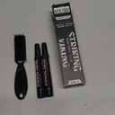Striking Viking 2 Pack Beard Pencil Filler for Men with 4 Tips (Jet Black) - Fill, Shape & Define with this Long-Lasting, Waterproof Beard Pen Kit Including Brush