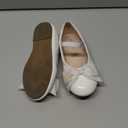 Kiderence Little Toddler Girls Dress Shoes Ballerina Ballet Flats Kids Mary Janes (Fg02 White)