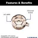 Lewmar V700 Combo Gypsy, 1/4", 6MM in Chromed Bronze – Replacement Gypsy Compatible V700 and Sprint 600 windlasses