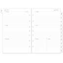 2025-2026 Weekly & Monthly Planner Refill, Planner Inserts with Monthly Tabs, Size 4, 5.5"x8.5", July 2025 - June 2026, 7-Hole Punched,Set of 2