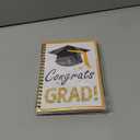 4 x Graduation Gift Card Book 7 x 5 Inch 20 Pages Gift Card Booklet Congrats Grad Organizer Greeting Card College Survival Album Keeper for Graduation Senior Gifts(Gold)