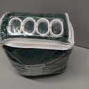 Ruffle Shower Curtain with Handmade Bow Tie, Dark Green Linen Vintage Farmhouse Shower Curtain for Bathroom, 72" W x 72" H