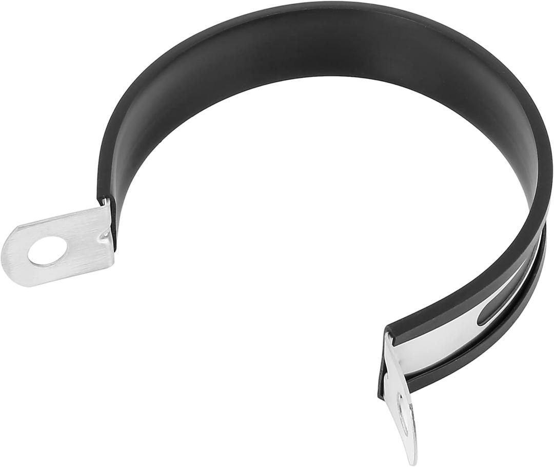 F FIERCE CYCLE 89mm 3.5" 3 1/2 Inch Motorcycle Exhaust Band Joint Clamp Muffler Pipe Stainless Steel Silver Tone