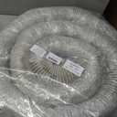 2 Sets Dust Collection Hose 2 1/2" x 20' Heavy Puncture Resistant PVC Dust Collection Hose with 8 Carbon Steel Wire Coil for Woodworking, Workshops, Collectors