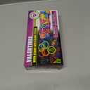 JOYIN 36 Packs Neon Valentines Day Gift Cards with Glow Stick Bracelets, Glow in the dark Necklaces for Valentine's Party Favor, Valentine Classroom Exchange Cards, Valentine School Prize