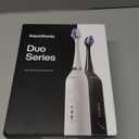 Aquasonic Duo - Dual Handle Ultra Whitening 40,000 VPM Wireless Charging Electric ToothBrushes - 3 Modes with Smart Timers - 10 Dupont Brush Heads & 2 Travel Cases Included