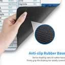 Computer Office Power Point Excel Word Shortcuts Gaming Keyboard Mouse Pad Mousepad Desk Mat Huge Extended XL Rubber Sole for Home Office 31.5"X 11.8" (One Size, Black14)