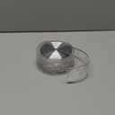 Silver Wired Christmas Ribbon - Snowflake Sheer Glitter Ribbon for Christmas Tree, Gift Wrapping, Decorations - 2.5 inch x 50 Yards