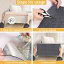 Cat Scratch Furniture Protector, Cat Scratch Mat Trimmable Self-Adhesive Carpet, DIY Climb Furniture Wall Couch Protector from Cats Claws for Covering Cat Tower Replacement Pads(Dark Gray 15.8x78.7in)