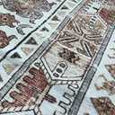 6x9 Area Rugs for Living Room,Large Washable Rug,Blue
Rugs for Bedroom,Dining Room,Office,Low Pile,Soft, Vintage Rug,Stain Resistant Indoor Carpet,Non Slip,Home Decor