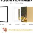 PEALSN 16x20 Picture Frame with Real Glass Front and Black Backboard, Display Pictures 11x14 with Mat or 16 x 20 without Mat, Wall Gallery Photo Frames for Wall Mounting