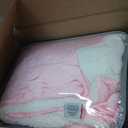 KAWAHOME Sherpa Fleece King Size Blanket for Bed - Extra Warm and Heavy Thick Blankets for Winter, Super Soft 500GSM Plush Blanket, 108" X 90" Pink