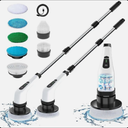 Electric Spin Scrubber -Cordless Shower Scrubber with 7 Replaceable, Brush Heads, Adjustable Extension Handle, Electric Scrubber for Cleaning, Cleaning Tool for Home/Kitchen/Bathroom